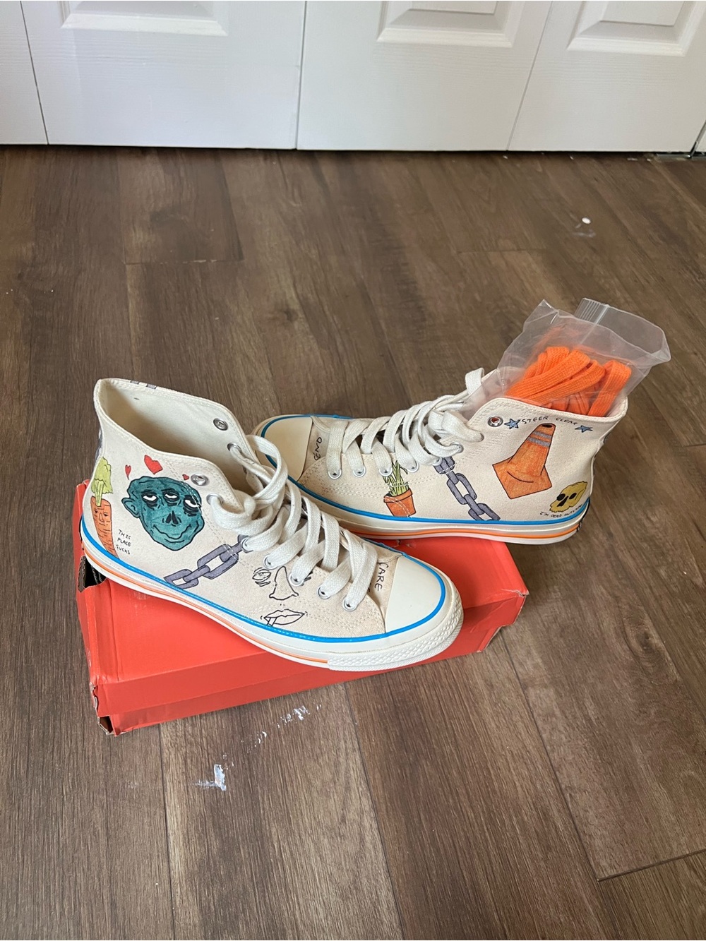 Converse Tyler the Creator x Foot Locker Chuck 70 Artist High Top Canvas 164531C